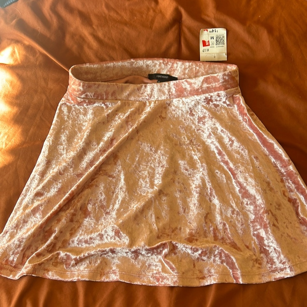 Pink mini skirt